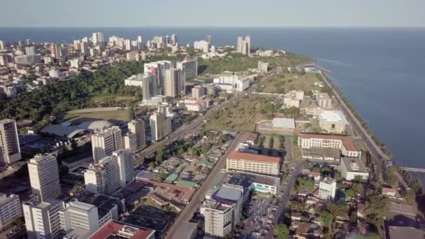 Maputo Stadsbild Ovanifrån Huvudstad Moçambique Afrika — Stockvideo