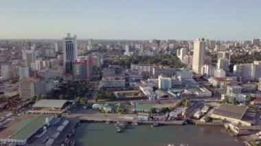 Yukarıdan Maputo şehri, başkent Mozambik, Afrika