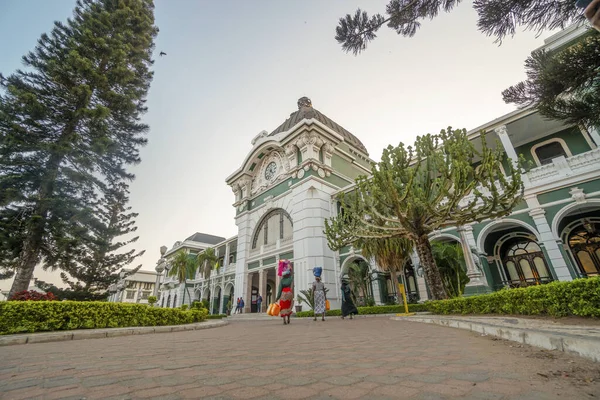 Schöner Historischer Bahnhof Von Portugiesen Maputo Mosambik — Stockfoto