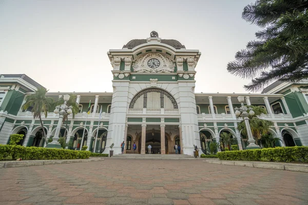 Estação Ferroviária Bonita Histórica Construída Maputo Moçambique — Fotografia de Stock