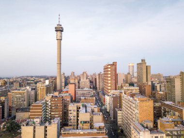 Skyscrapers in downtown of Johannesburg, South Africa clipart