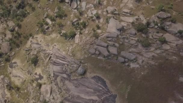 Vue aérienne du deuxième plus grand monolithe au monde appelé Sibebe Rock, Eswatini 