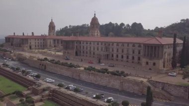 Pretoria 'nın başkenti Güney Afrika' daki tarihi Birlik Binaları 'nın hava manzarası