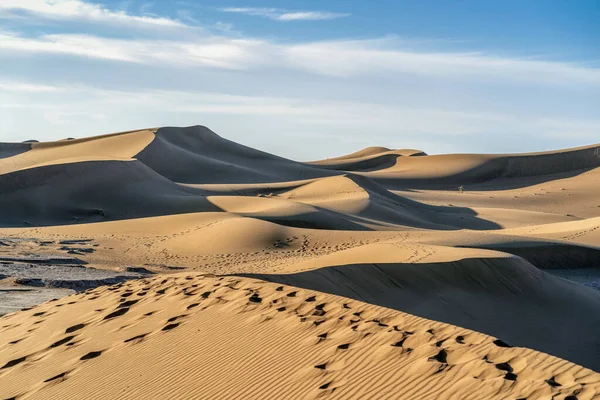 Bellissimo Paesaggio Dune Sabbia Del Deserto Del Sahara Marocco Africa — Foto Stock