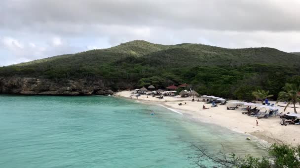 Grote Knip Plajı, Curacao — Stok video