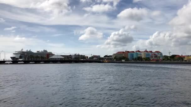 Blízkosti Otrobanda pohled, Curacao — Stock video