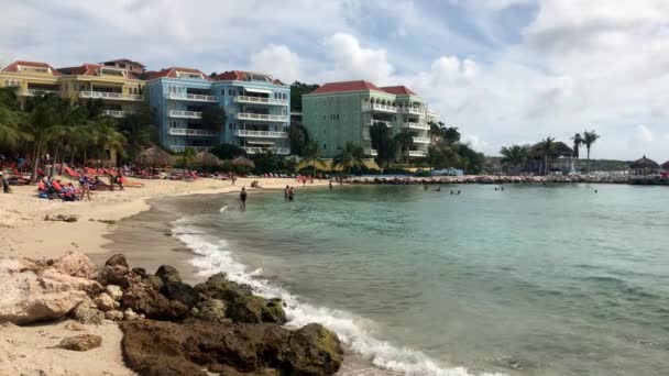 Spiaggia di Blue Bay, Curacao — Video Stock