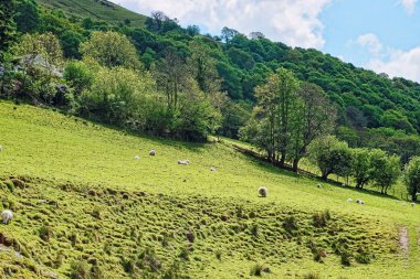 Güzel Panoramic zinciri Dağları Milli Parkı Snowdonia görüntülemek