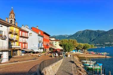 Kilise ve dolgu Ascona Ticino İsviçre