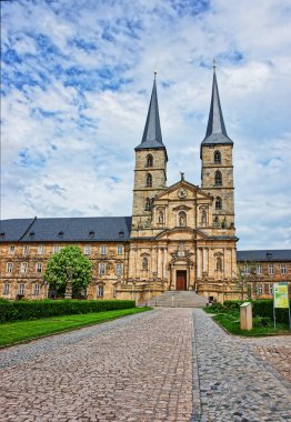 Kilise Aziz Michael üst Franconia Almanya Bamberg