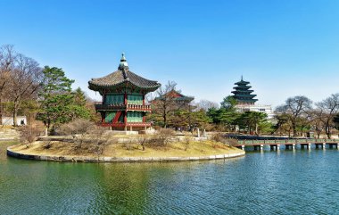 Hyangwonjeong köşk de Seul Gyeongbokgung Sarayı