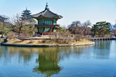 Hyangwonjeong Pavilion Gyeongbokgung Sarayı Seul