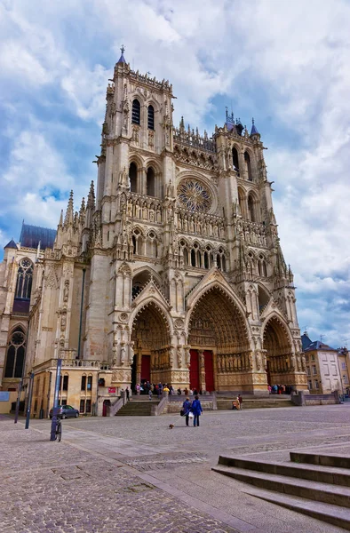 Cattedrale di Nostra Signora di Amiens in Somme Hauts de France — Foto Stock