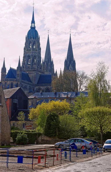 Bayeux-Normandia Calvados a Miasszonyunk-székesegyház — Stock Fotó