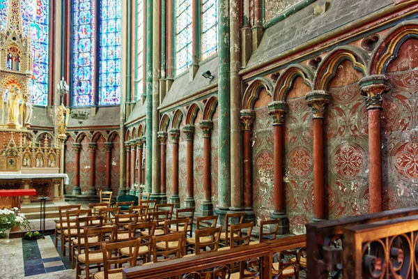 Kören av Amiens Cathedral of Notre Dame i Picardie Frankrike — Stockfoto