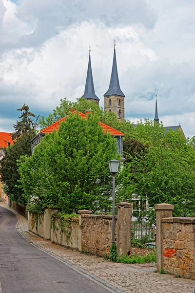 A Szent Mihály-templom Bamberg, német Oberfranken — Stock Fotó