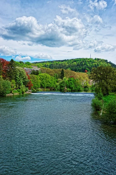 Doubs river in Bourgogne Franche Comte France — Stok fotoğraf