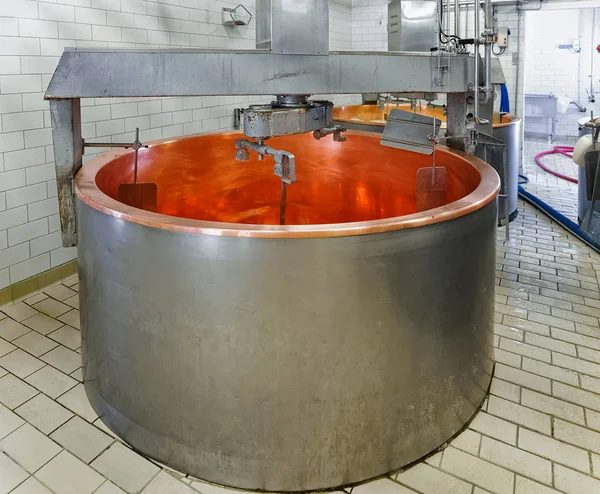 Empty tank for Processing of Comte Cheese at dairy France