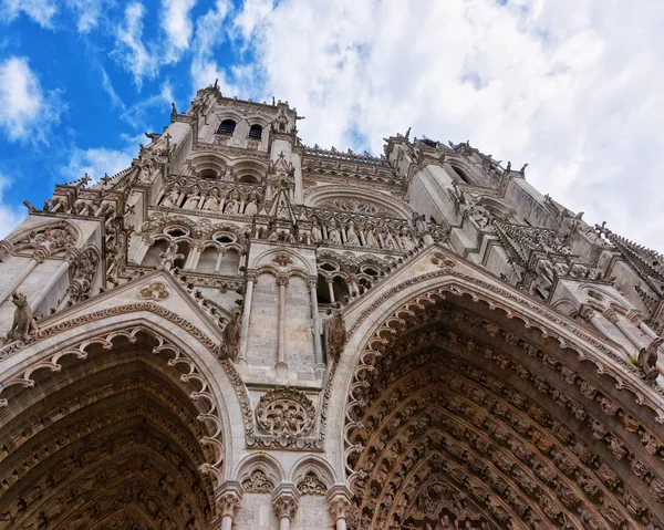 Fragmento da Catedral de Notre Dame de Amiens em Somme — Fotografia de Stock