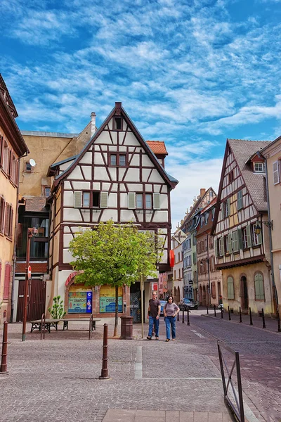 Grand Rue Street a Colmar in Alsazia in Francia — Foto Stock