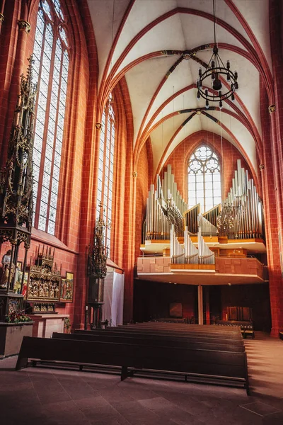 St Bartholomew kathedraal in Frankfurt am Main Duitsland — Stockfoto