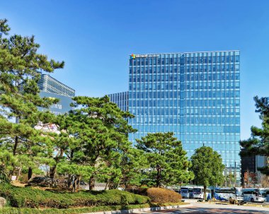 Seoul Junggu İlçesi'nde modern gökdelenler