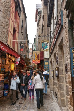 Mont Saint Michel Manche Fransa'nın Normandiya