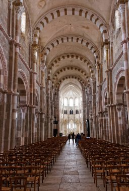 Bourgogne Franche Comte Fransa Vezelay Abbey'de NEF