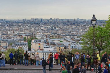 Montmartre Paris şehir merkezine Panoranic görünümünü