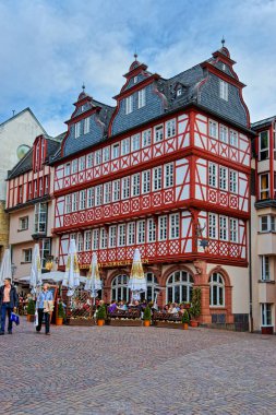 Romerberg şehir merkezi Frankfurt Almanya
