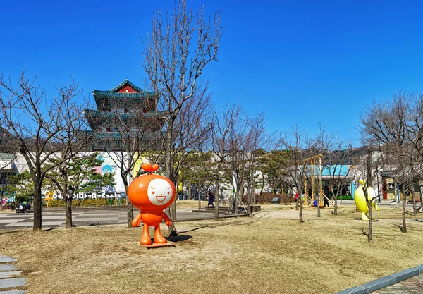 Nationales Volksmuseum von Korea in gyeongbokgung Palast von seoul — Stockfoto