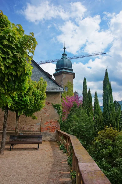 Nytt slott på terrassen i Baden Baden — Stockfoto