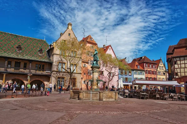 Staré centrum města v Colmar, v Alsasku z Francie — Stock fotografie