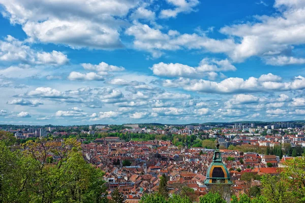 Régi város Besancon Bourgogne, Franche Comte Franciaország — Stock Fotó