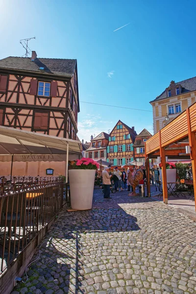 Rue de Turenne a Colmar in Alsazia Francia — Foto Stock