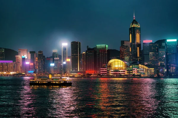 Skyline at Victoria Harbor in Hong Kong