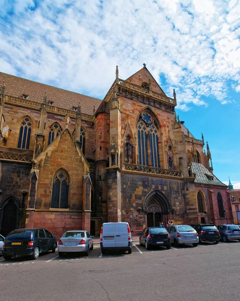 Iglesia de San Martín en Colmar Alsacia de Francia — Foto de Stock