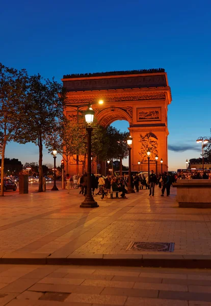 Arco triunfal de la estrella en París Francia —  Fotos de Stock