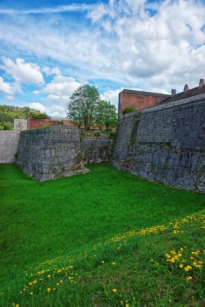 Walls of citadel in Besancon in Bourgogne Franche Comte France — Stock Photo, Image