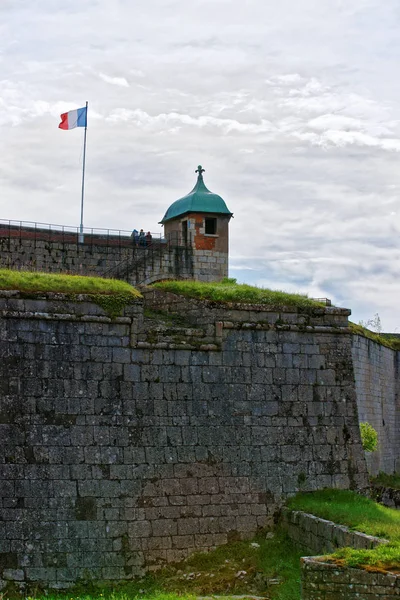 Стіни в Цитадель в Безансоні Бургундія Франш Comte Франції — стокове фото