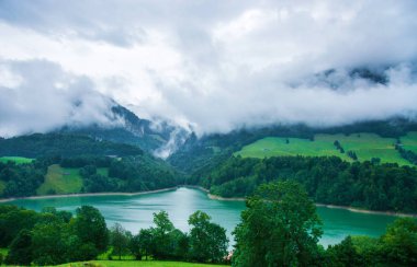 Lake Rathausgasse Prealps Gruyere, Canton Fribourg İsviçre bölge