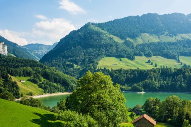 Lake Rathausgasse Prealps Gruyere, Canton Fribourg İsviçre bölge