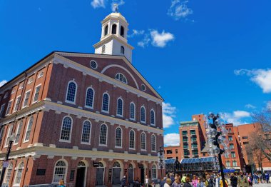 Faneuil Hall hükümet merkezi Downtown Boston