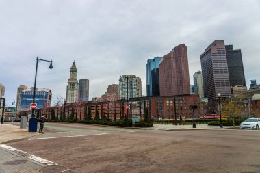 Kuzey yönü finans bölgesine sonunda Boston Park bize