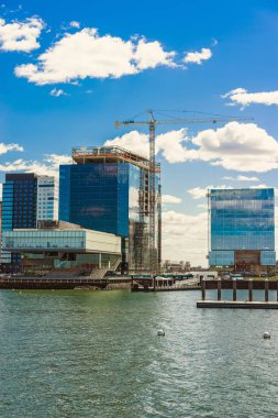 Charles River Boston iskelesi Harbor'da