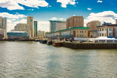 Boston Wharf Charles River Boston limanında