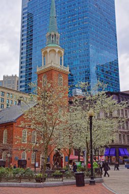 Boston şehir merkezine eski Güney Toplantı evi