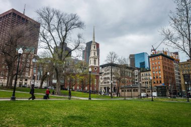 Park Caddesi Kilisesi ABD Boston Common kamu Parkı