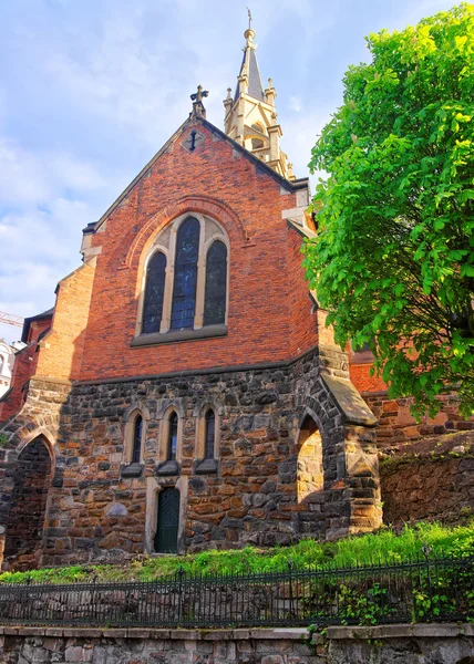 Saint Luke Church on Castle Hill Karlovy Vary — Stock Photo, Image