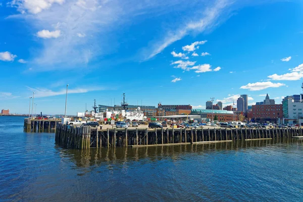 Boston Wharf y Charles River — Foto de Stock